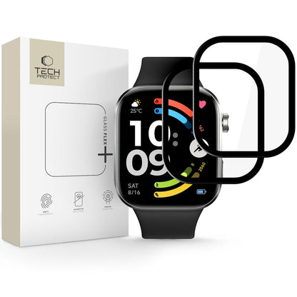 SZKŁO HYBRYDOWE TECH-PROTECT GLASS FLEX+ 2-PACK XIAOMI REDMI WATCH 6 BLACK_0