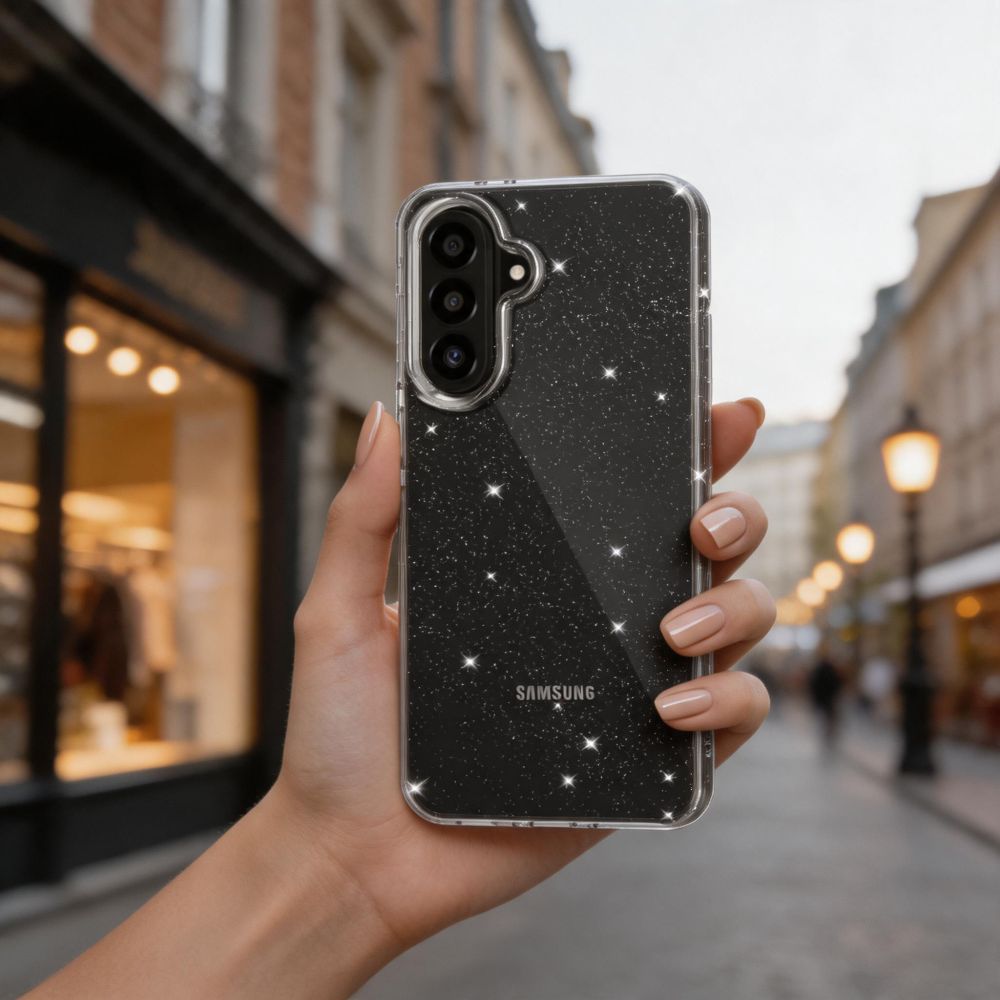 Etui Tech-Protect FlexAir na Samsung Galaxy A27 5G  - przezroczysto-brokatowe_3