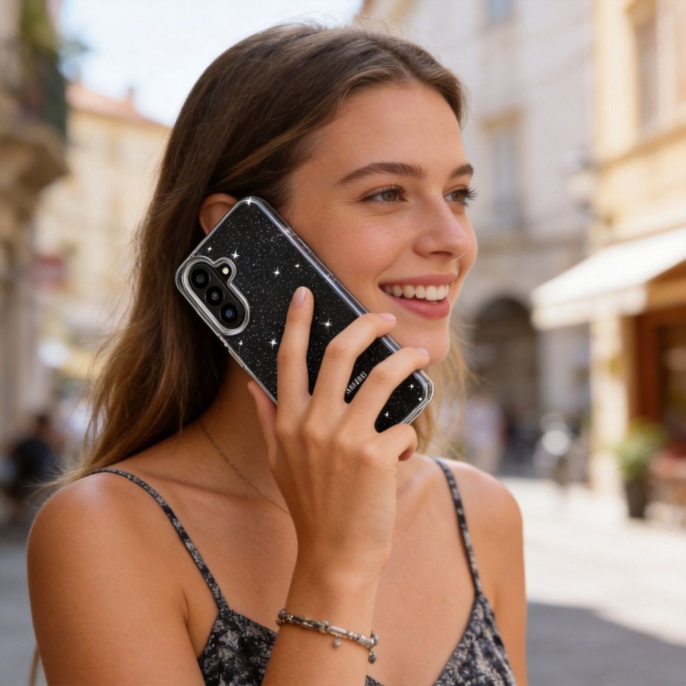 Etui Tech-Protect FlexAir na Samsung Galaxy A27 5G  - przezroczysto-brokatowe_5