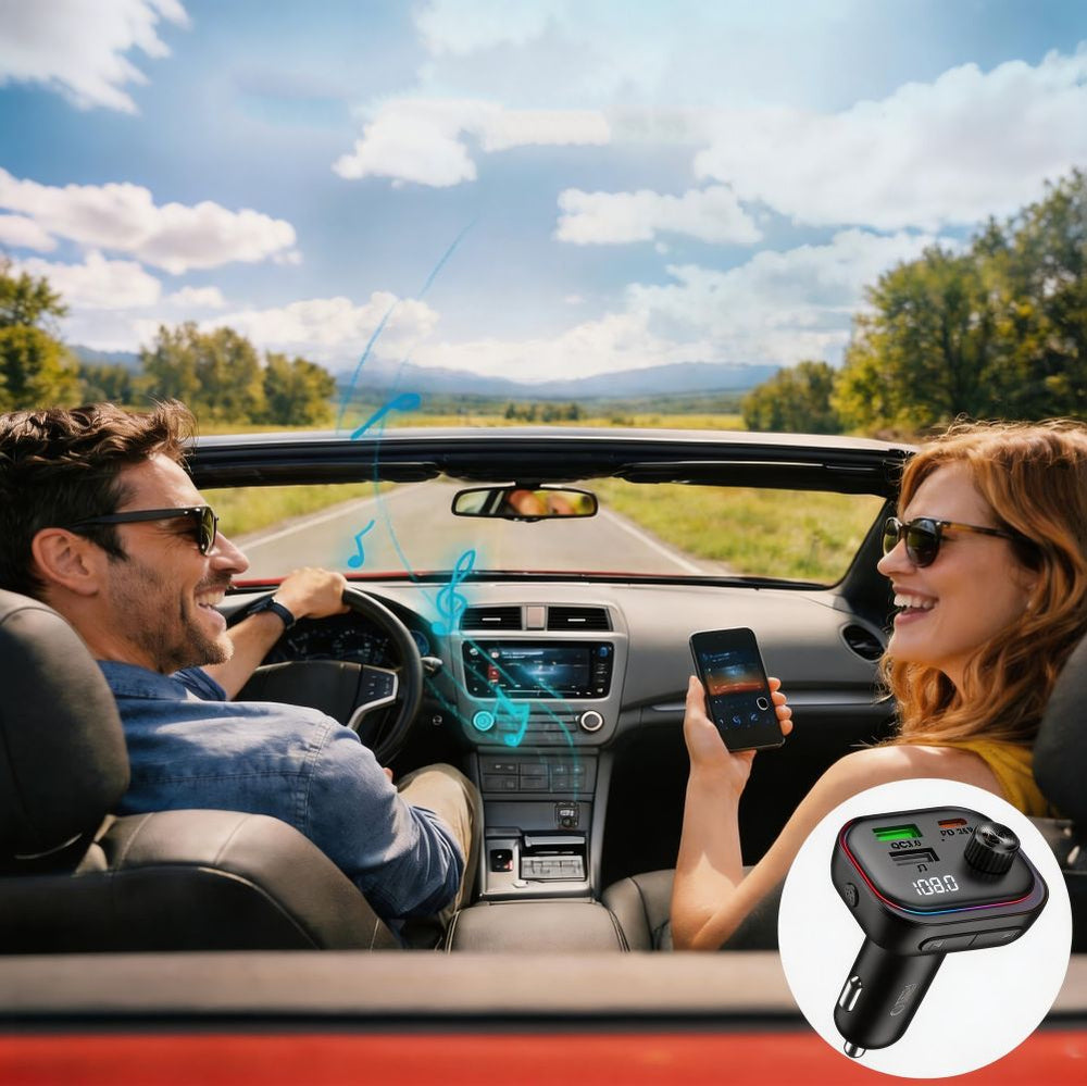 Tech-Protect CC07 3-Port PD 54W Car Charger + Bluetooth FM Transmitter - Black_4