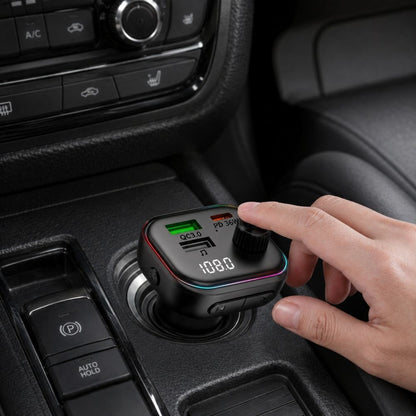 Tech-Protect CC07 3-Port PD 54W Car Charger + Bluetooth FM Transmitter - Black_6