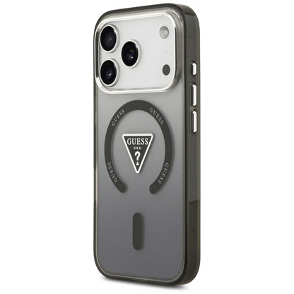Etui Guess IML Gradient Triangle Logo MagSafe na iPhone 17 Pro - czarne_1