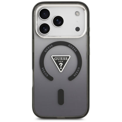 Etui Guess IML Gradient Triangle Logo MagSafe na iPhone 17 Pro Max - czarne_2