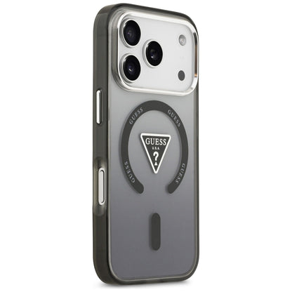 Etui Guess IML Gradient Triangle Logo MagSafe na iPhone 17 Pro Max - czarne_3