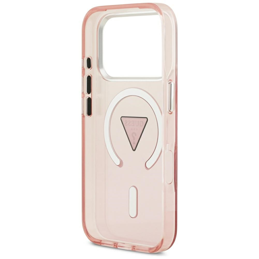 Etui Guess IML Gradient Triangle Logo MagSafe na iPhone 17 Pro - różowe_6