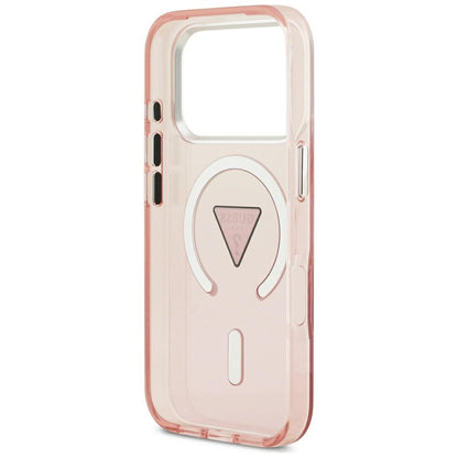 Etui Guess IML Gradient Triangle Logo MagSafe na iPhone 17 Pro - różowe_6