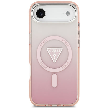 Etui Guess IML Gradient Triangle Logo MagSafe na iPhone Air - różowe_2