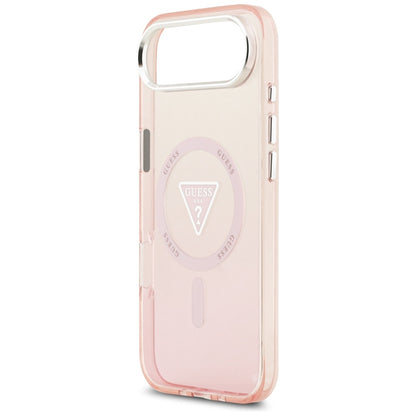 Etui Guess IML Gradient Triangle Logo MagSafe na iPhone Air - różowe_5