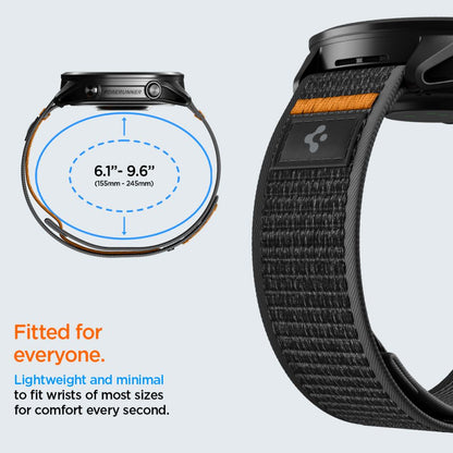 Athlex Air 2 Strap Spigen for Garmin Watch Venu / Forerunner Series, 22mm, Black Orange AMP11425 _4