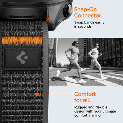 Athlex Air 2 Strap Spigen for Garmin Watch Venu / Forerunner Series, 22mm, Black Orange AMP11425 _6