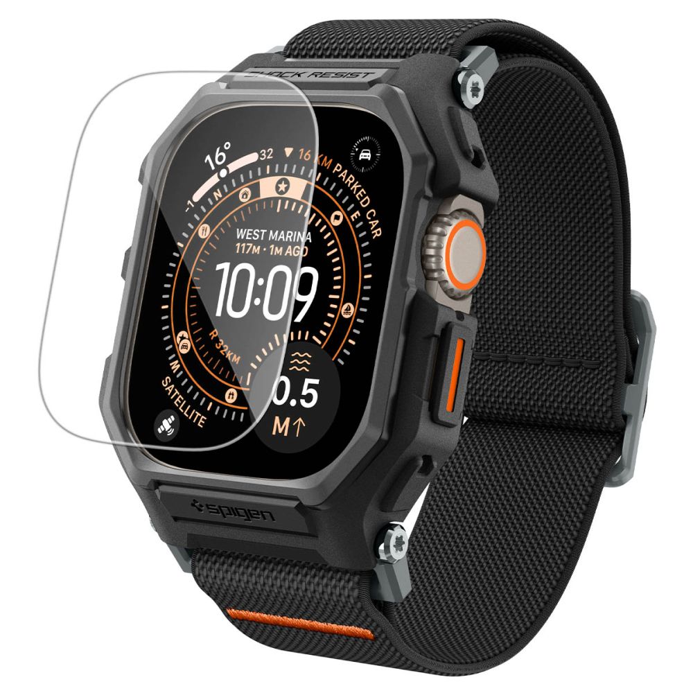 Lite Fit Pro Case with Screen Protector Spigen for Apple Watch Ultra Series, Matte Black ACS11415 _0