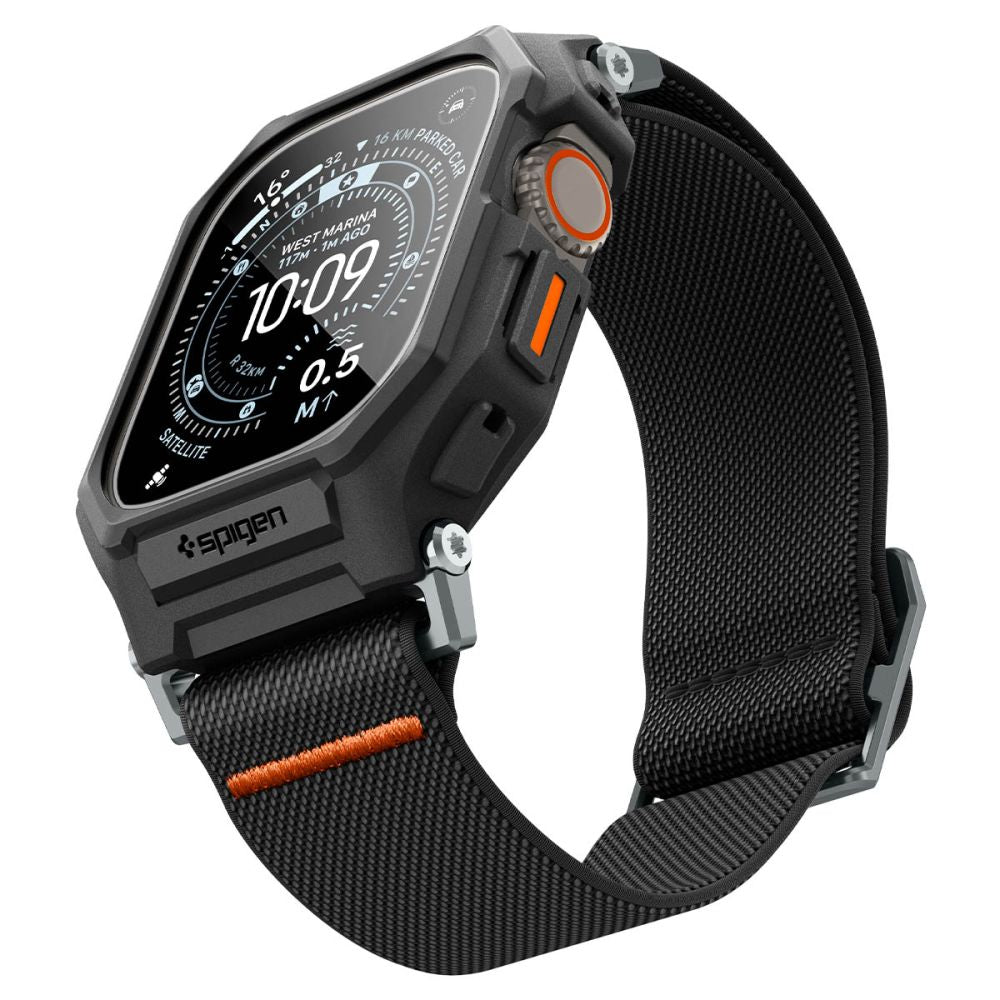 Lite Fit Pro Case with Screen Protector Spigen for Apple Watch Ultra Series, Matte Black ACS11415 _3