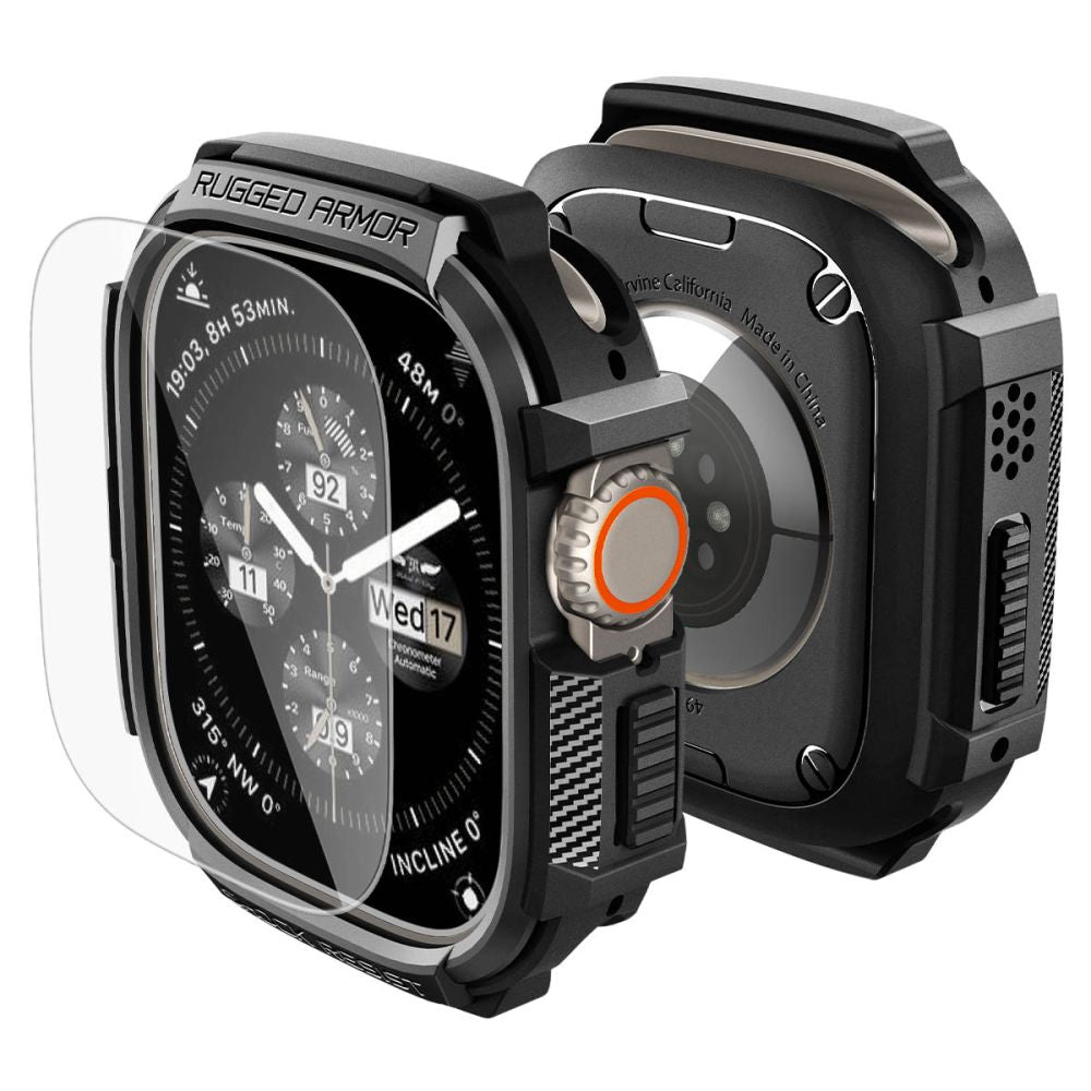 Capa Rugged Armor Spigen para Apple Watch Ultra Series / Preto / ACS11414_0