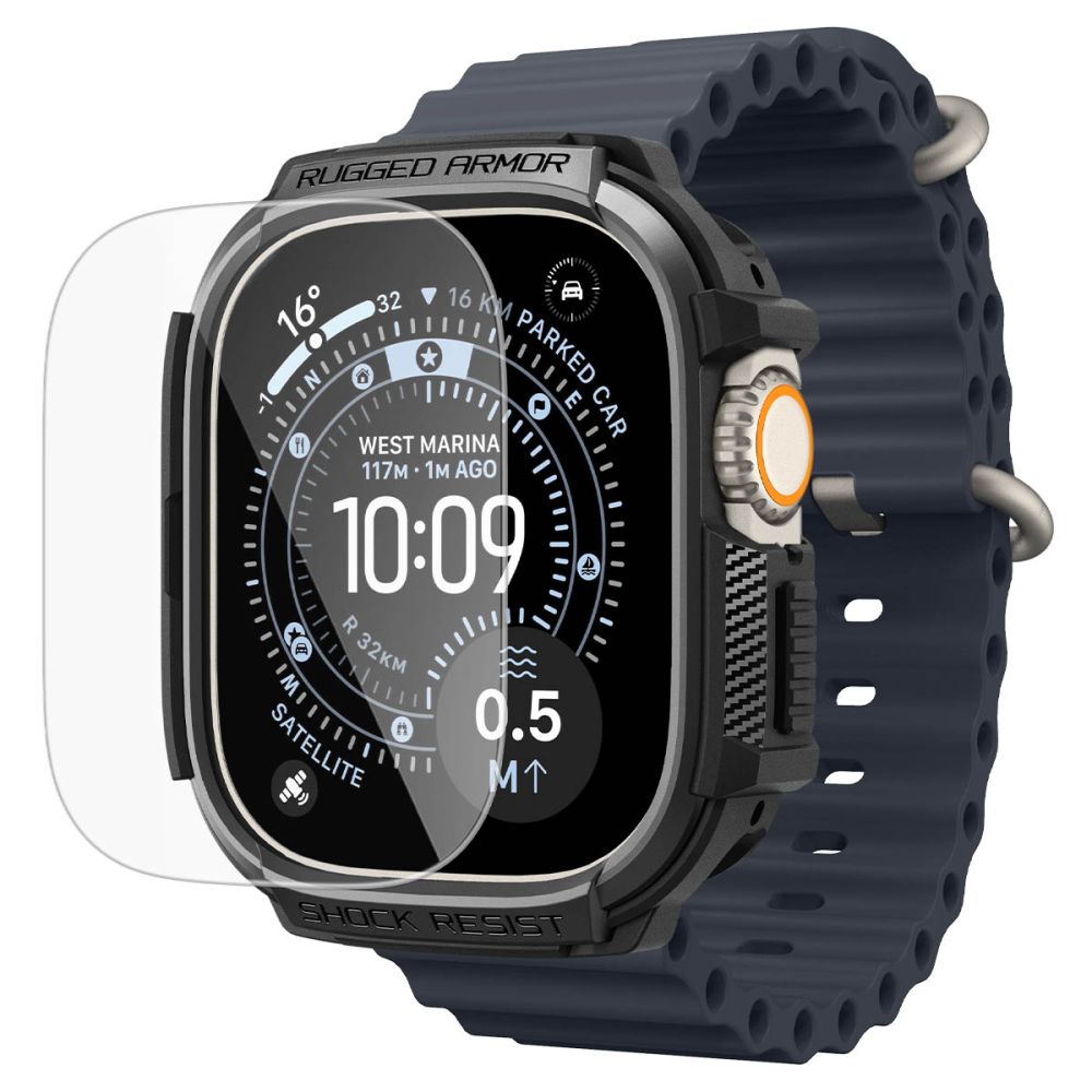 Capa Rugged Armor Spigen para Apple Watch Ultra Series / Preto / ACS11414_2
