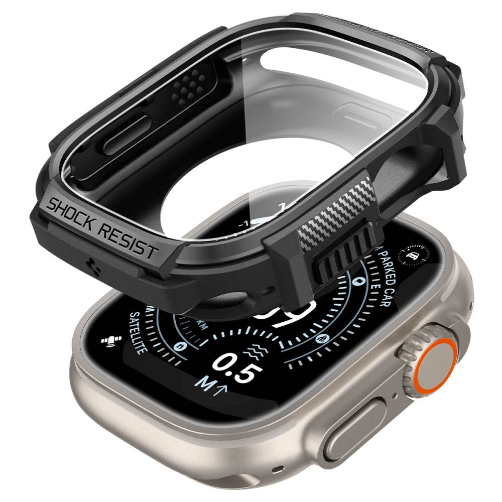 Capa Rugged Armor Spigen para Apple Watch Ultra Series / Preto / ACS11414_3