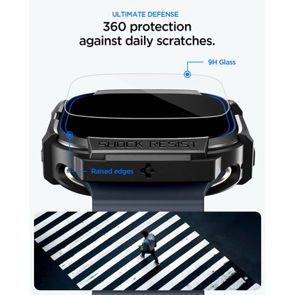 Capa Rugged Armor Spigen para Apple Watch Ultra Series / Preto / ACS11414_4