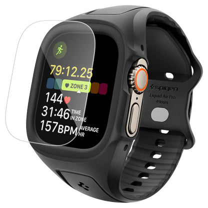 Liquid Air Pro Case with Screen Protector Spigen for Apple Watch Ultra Series, Matte Black ACS11416 _0