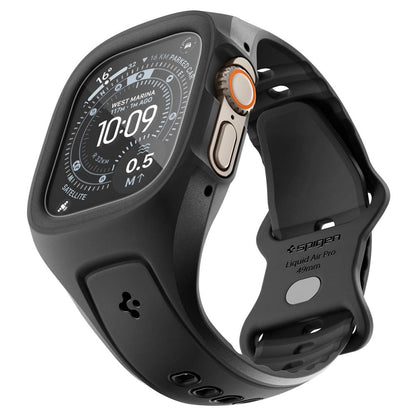 Liquid Air Pro Case with Screen Protector Spigen for Apple Watch Ultra Series, Matte Black ACS11416 _2