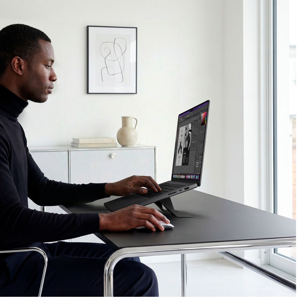 Desktop Stand Spigen Slim Fold LD201-S6 for max. 14inch Laptop, Black AMP11115 _13