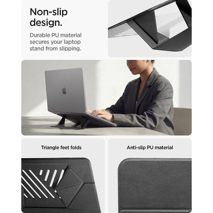 Desktop Stand Spigen Slim Fold LD201-S6 for max. 14inch Laptop, Black AMP11115 _8