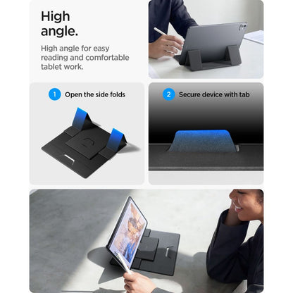 Desktop Stand Spigen Slim Fold LD201-S8 for max. 16inch Laptop, Black AMP11117 _12