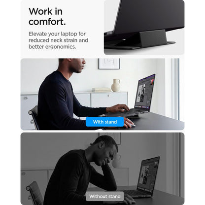 Desktop Stand Spigen Slim Fold LD201-S8 for max. 16inch Laptop, Black AMP11117 _8