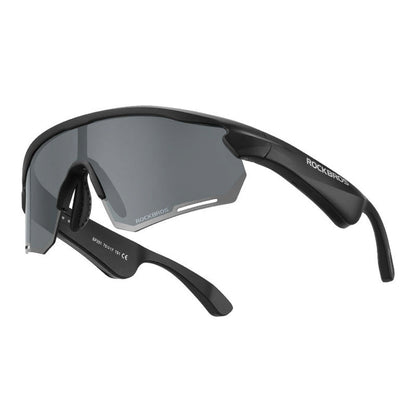 Rockbros SP-251 Polarized Cycling Glasses with Bluetooth Audio Kit - Black_0