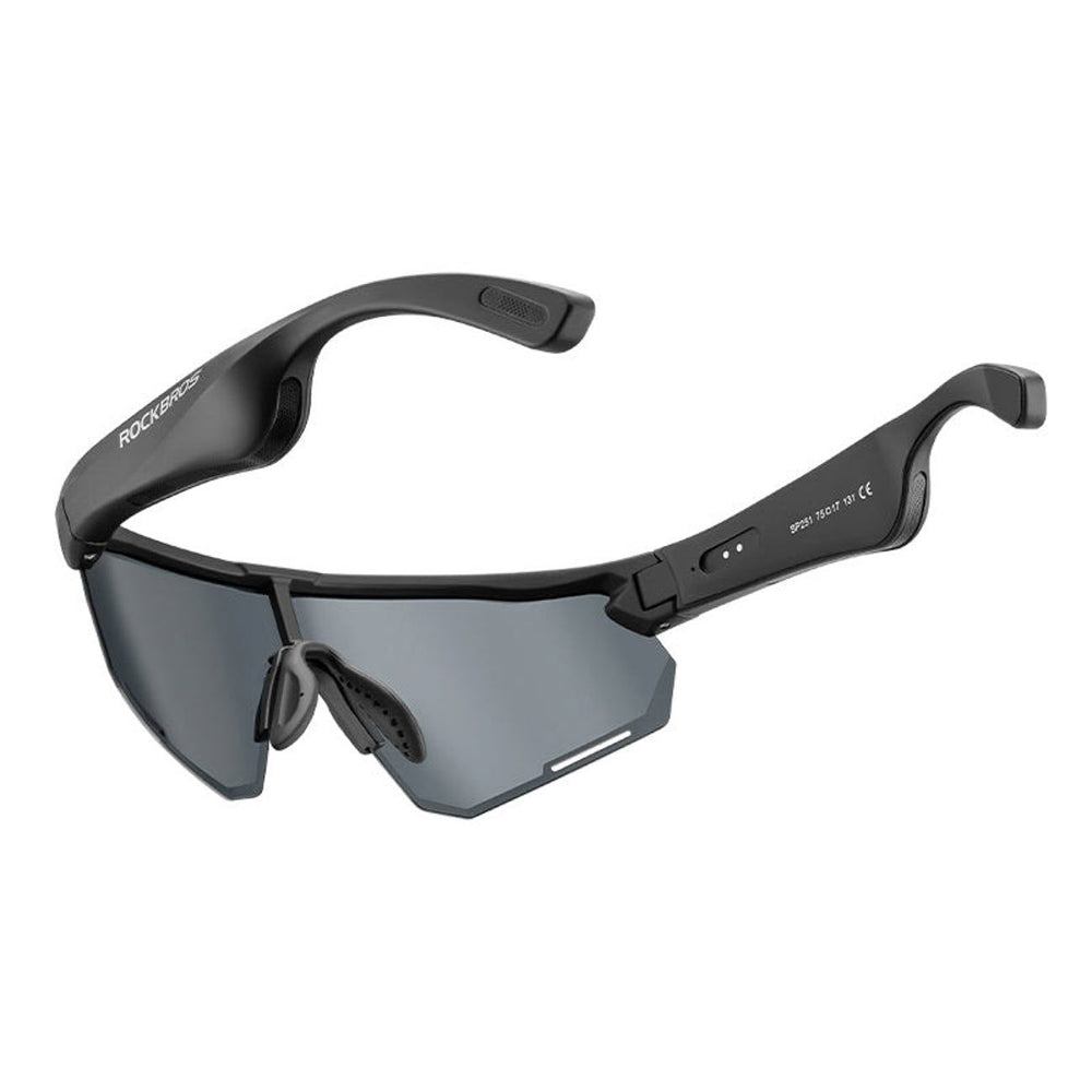 Rockbros SP-251 Polarized Cycling Glasses with Bluetooth Audio Kit - Black_3