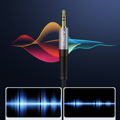 Orico AXW Mini Jack 3.5mm Male to Male Angled Audio Cable 2m - Black_3