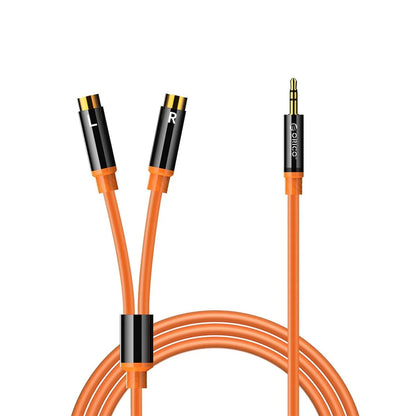 Orico AXRF audio cable mini jack 3.5 mm to 2x RCA female 3 m - orange_0