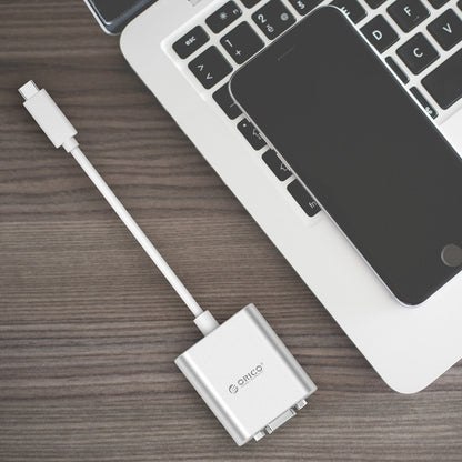 Orico PTAV USB-C - VGA adapter and 3.5 mm Full HD mini jack 0.15 m - silver_4