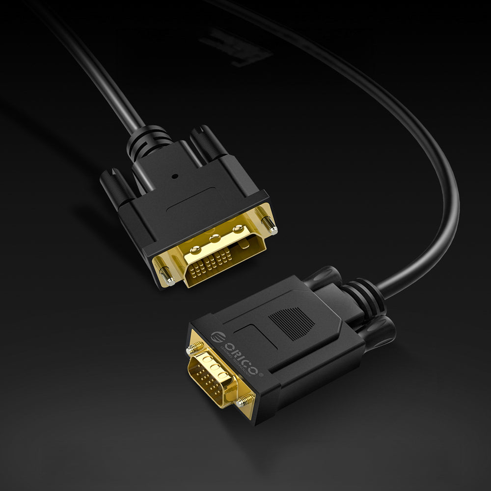 Orico XD-DITV cable DVI 24+1 VGA Full HD adapter 5 m - black_5