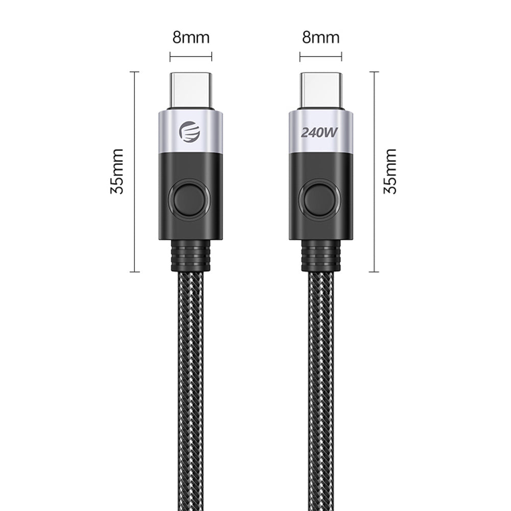 Orico CC240 USB-C to USB-C PD Cable 240W 480Mbps 1.5m - Black_1