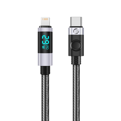 Orico LDC2L USB-C to Lightning PD Cable 29W with LED Display 480Mbps 1.5m - Black_0
