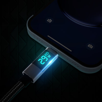 Orico LDC2L USB-C to Lightning PD Cable 29W with LED Display 480Mbps 1.5m - Black_6