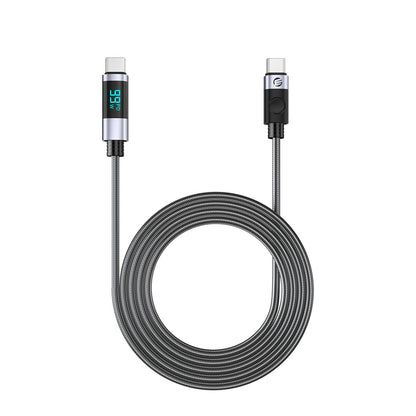 Orico LDC2C USB-C - USB-C PD 100W Cable with LED Display 480 Mbps 3 m - Black_1