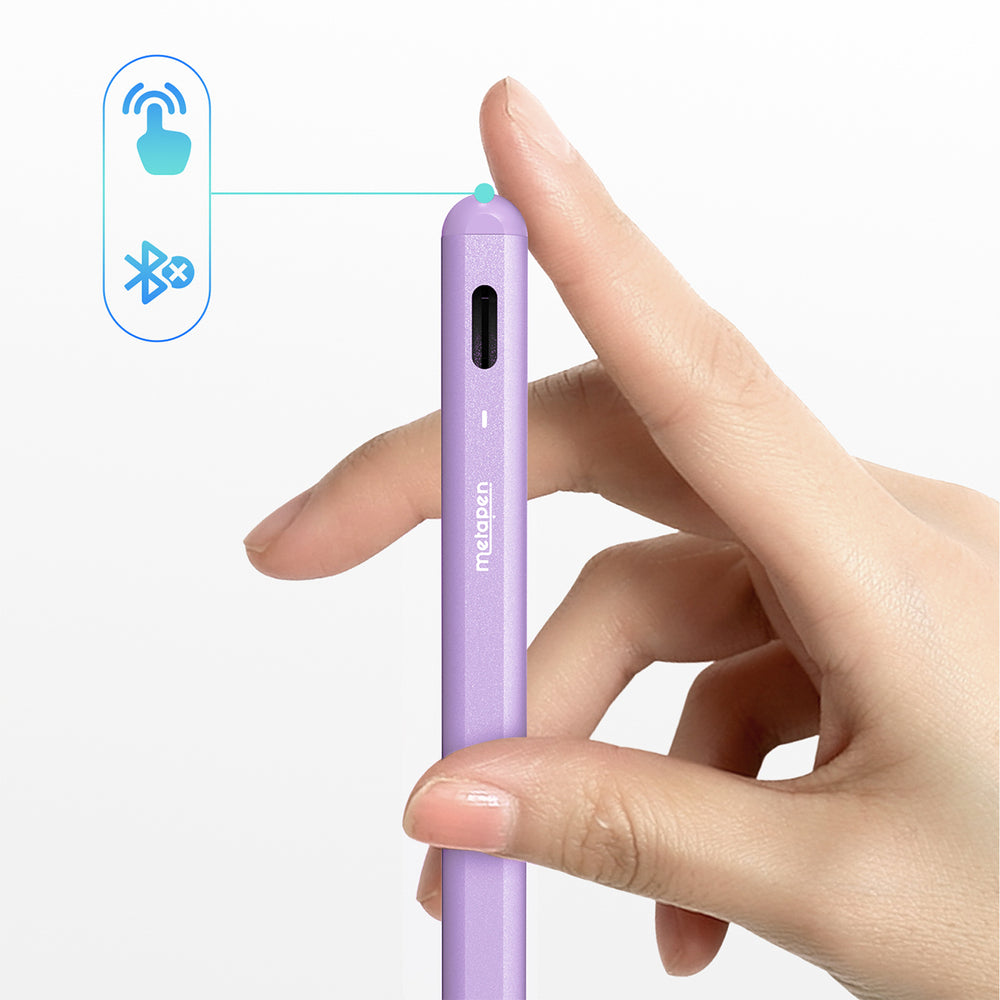 Metapen A8 Active Stylus for iPad USB-C - Purple_3