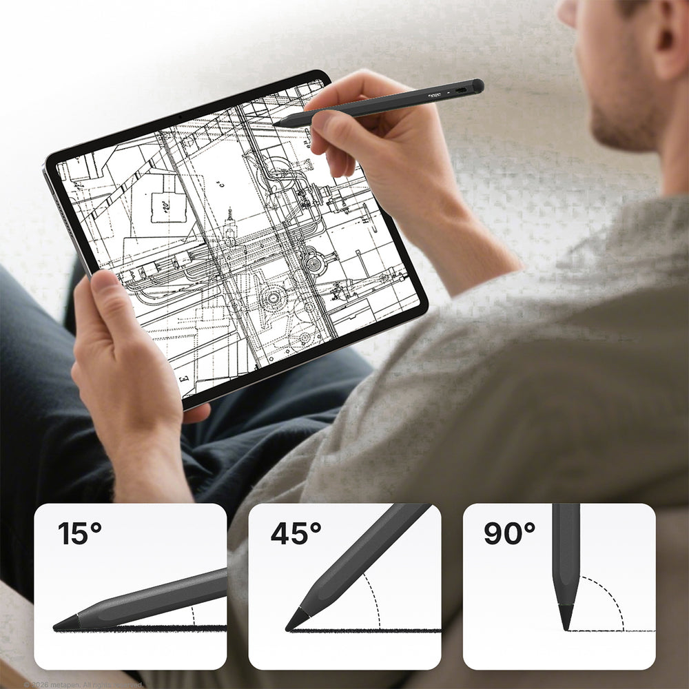Metapen A8 Active Stylus for iPad USB-C - Black_4