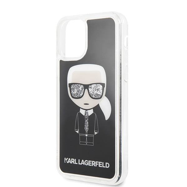 Etui Karl Lagerfeld Iconic Glitter na iPhone 11 Pro - czarne_2