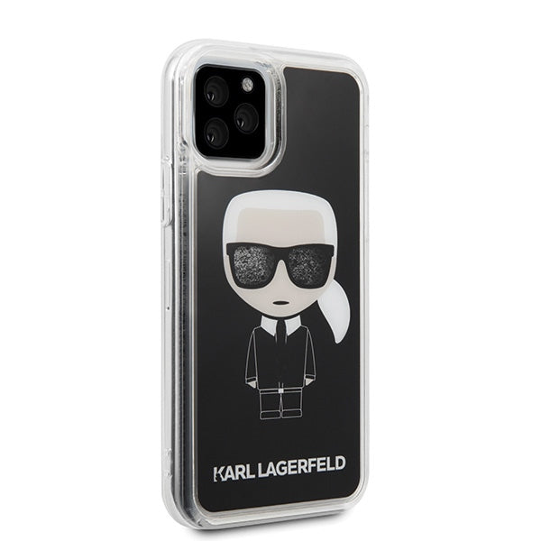 Etui Karl Lagerfeld Iconic Glitter na iPhone 11 Pro - czarne_4