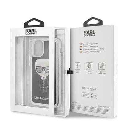 Etui Karl Lagerfeld Iconic Glitter na iPhone 11 Pro - czarne_6
