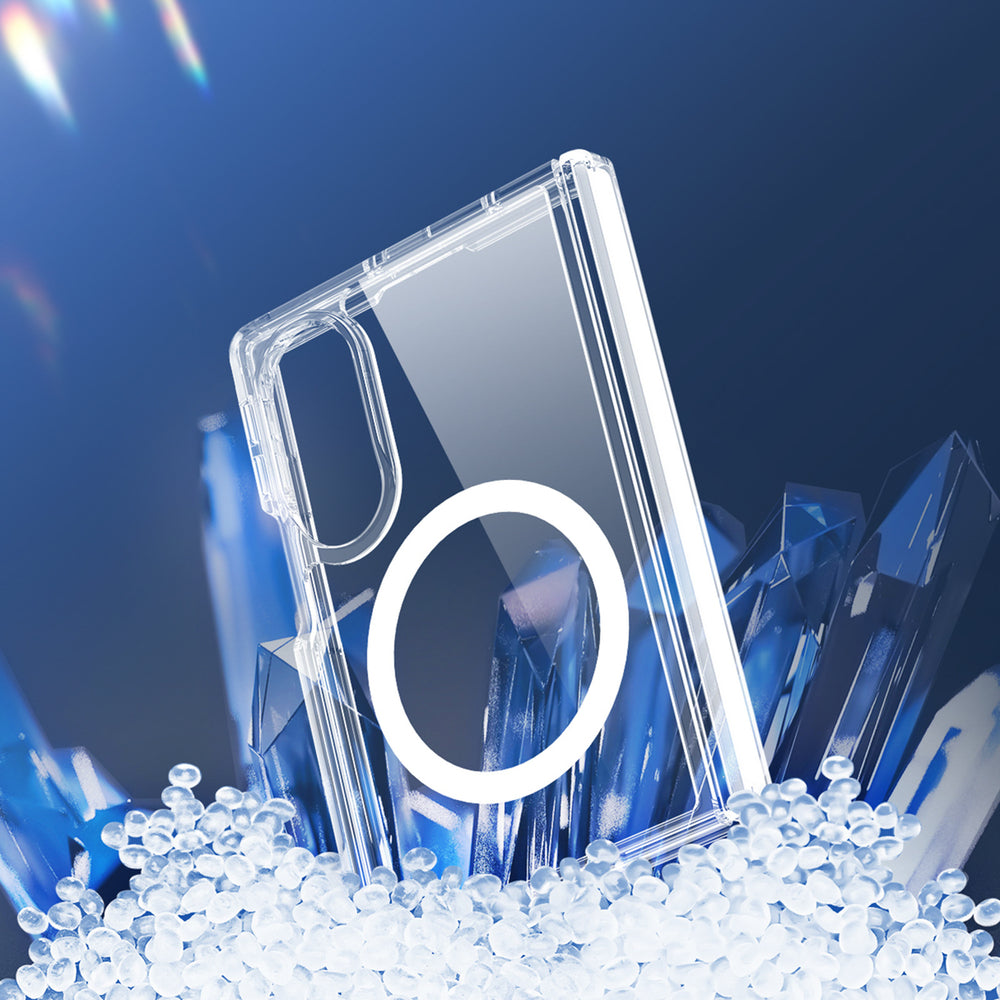 Dux Ducis Clin Mag Case for Samsung Galaxy Z Fold 8 Wide Compatible with MagSafe - Transparent_9
