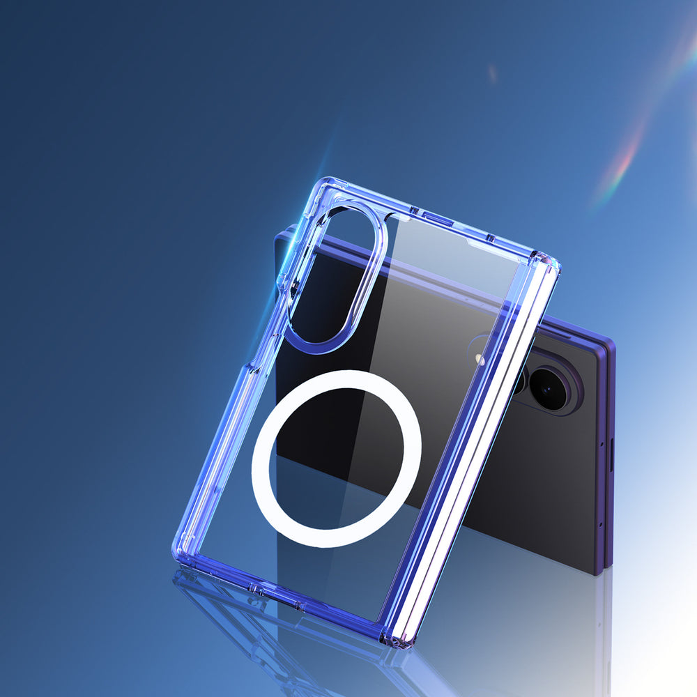 Dux Ducis Clin Mag Case for Samsung Galaxy Z Fold 8 Wide Compatible with MagSafe - Transparent_11