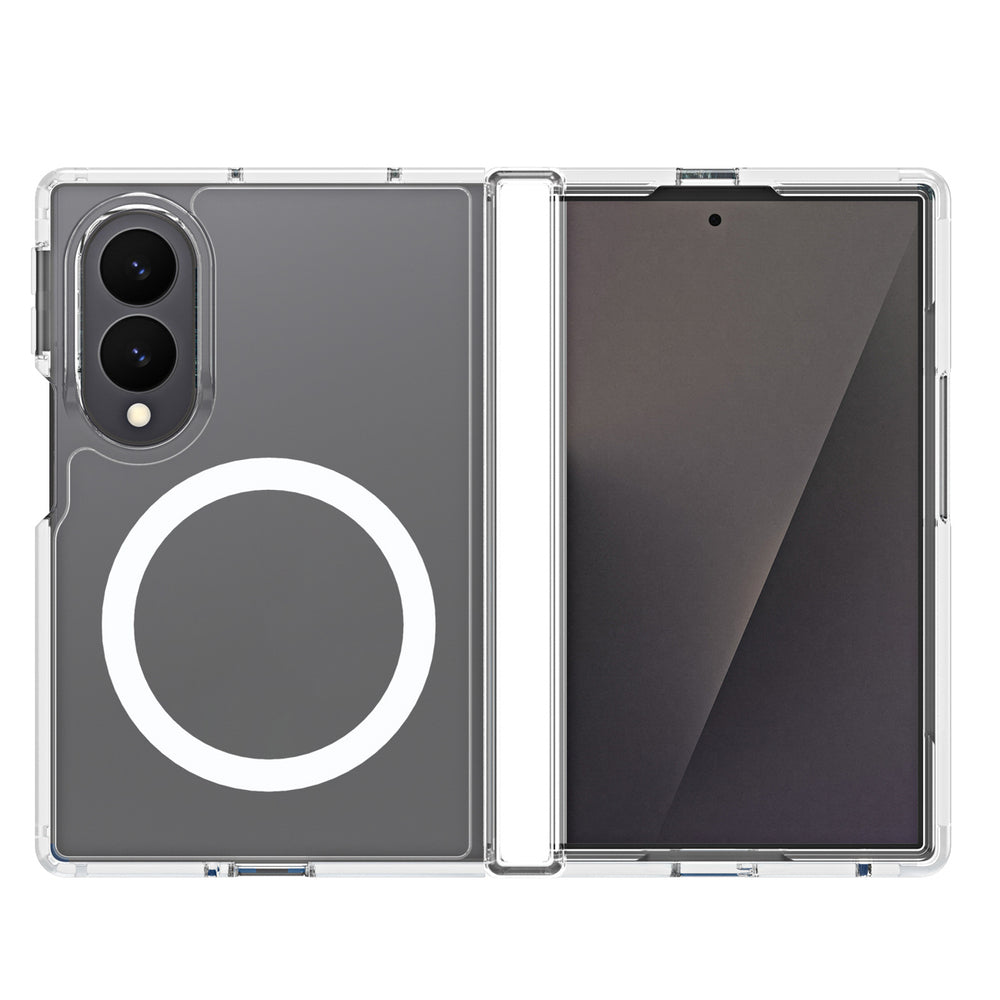 Dux Ducis Clin Mag Case for Samsung Galaxy Z Fold 8 Wide Compatible with MagSafe - Transparent_3