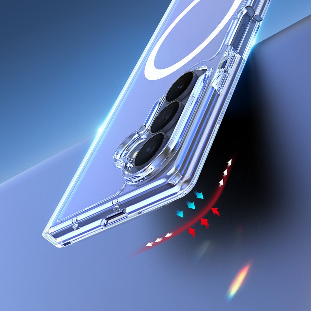 Dux Ducis Clin Mag Case for Samsung Galaxy Z Fold 8 / Z Fold 7 Compatible with MagSafe - Transparent_7