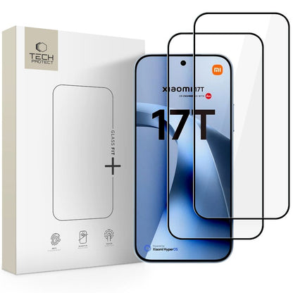 Tech-Protect Glass Fit+ 2-Pack Tempered Glass for Xiaomi 17T - Black_0