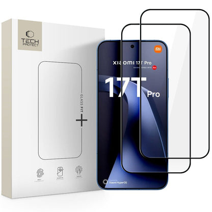 Tech-Protect Glass Fit+ 2-Pack Tempered Glass for Xiaomi 17T Pro - Black_0