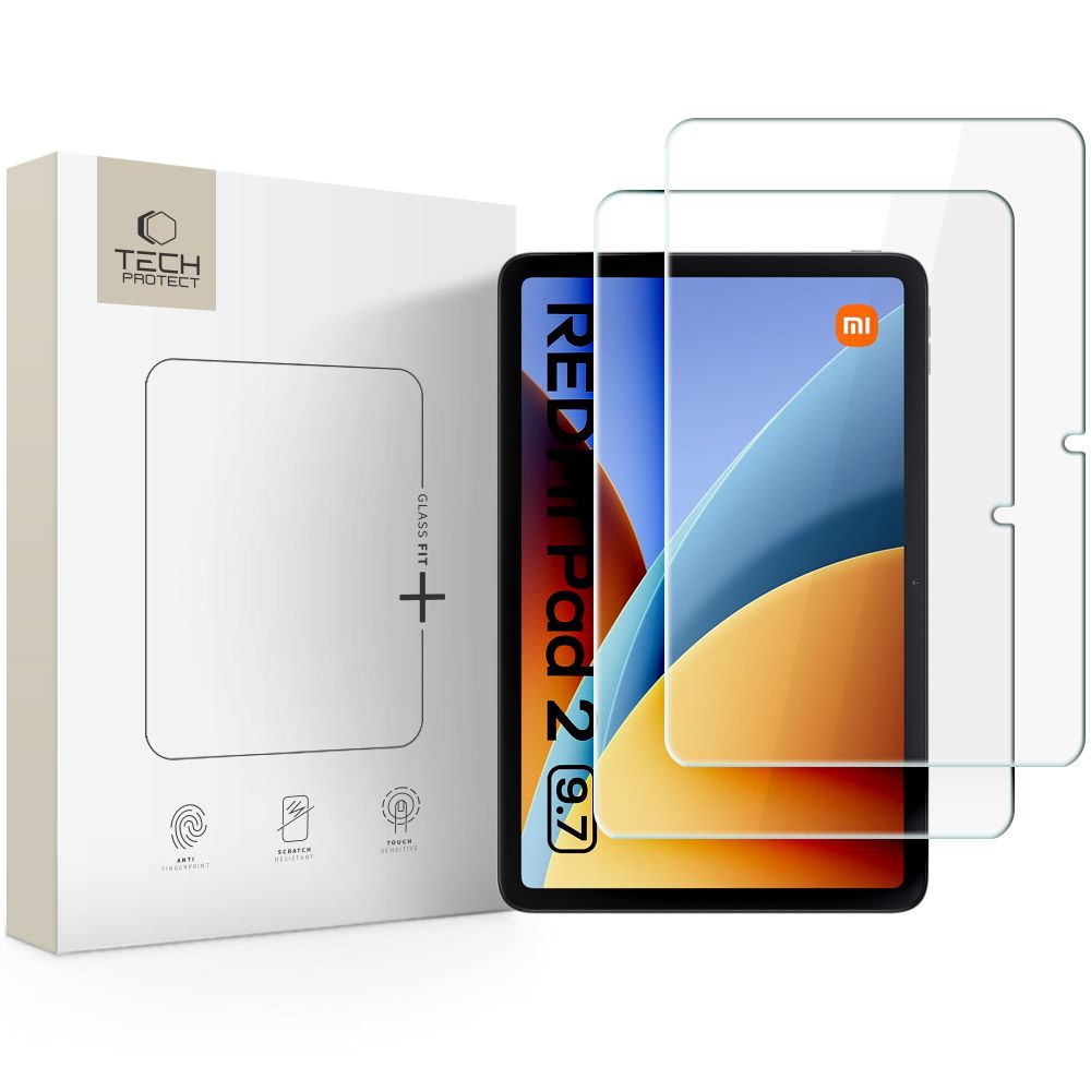 Tech-Protect Glass Fit+ 2-Pack Tempered Glass for Xiaomi Redmi Pad 2 9.7"_0