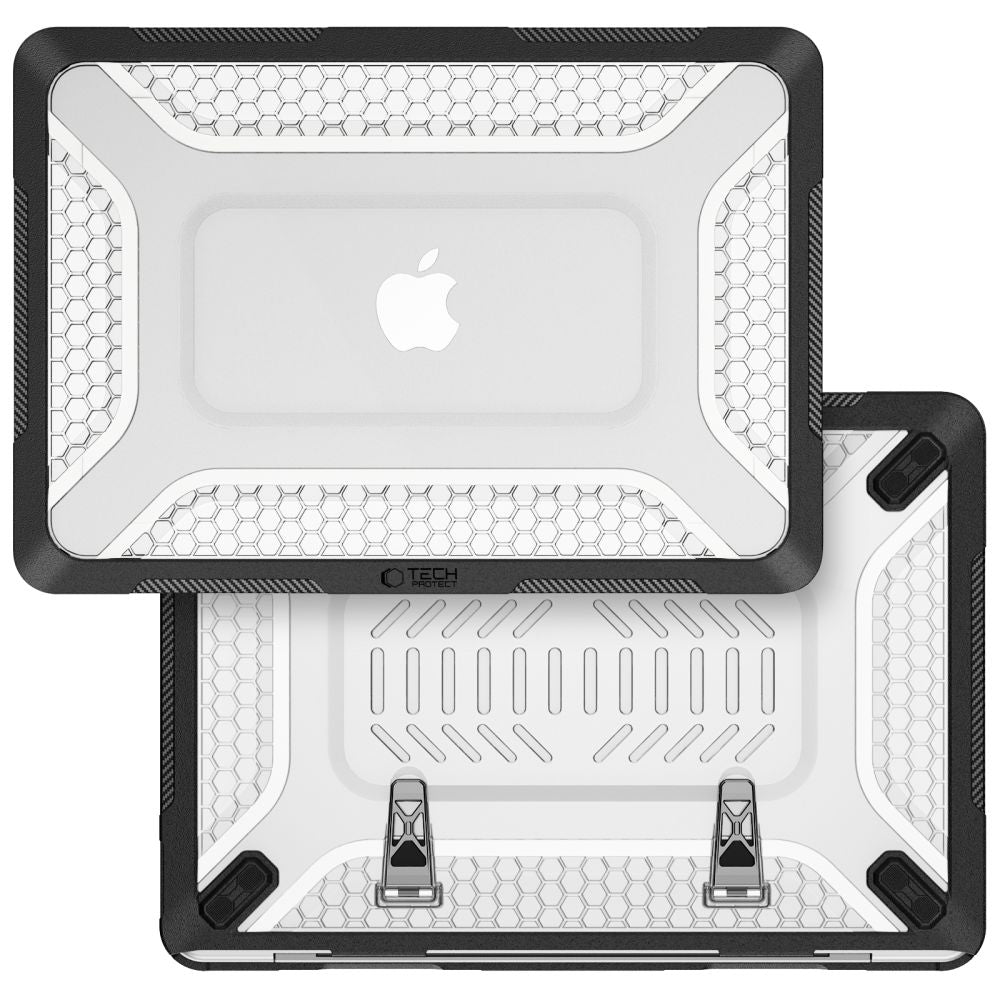 Tech-Protect Kevlar Pro Case for MacBook Neo 13" 2026 - Black and Clear_2