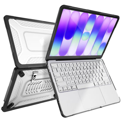 Tech-Protect Kevlar Pro Case for MacBook Neo 13" 2026 - Black and Clear_3